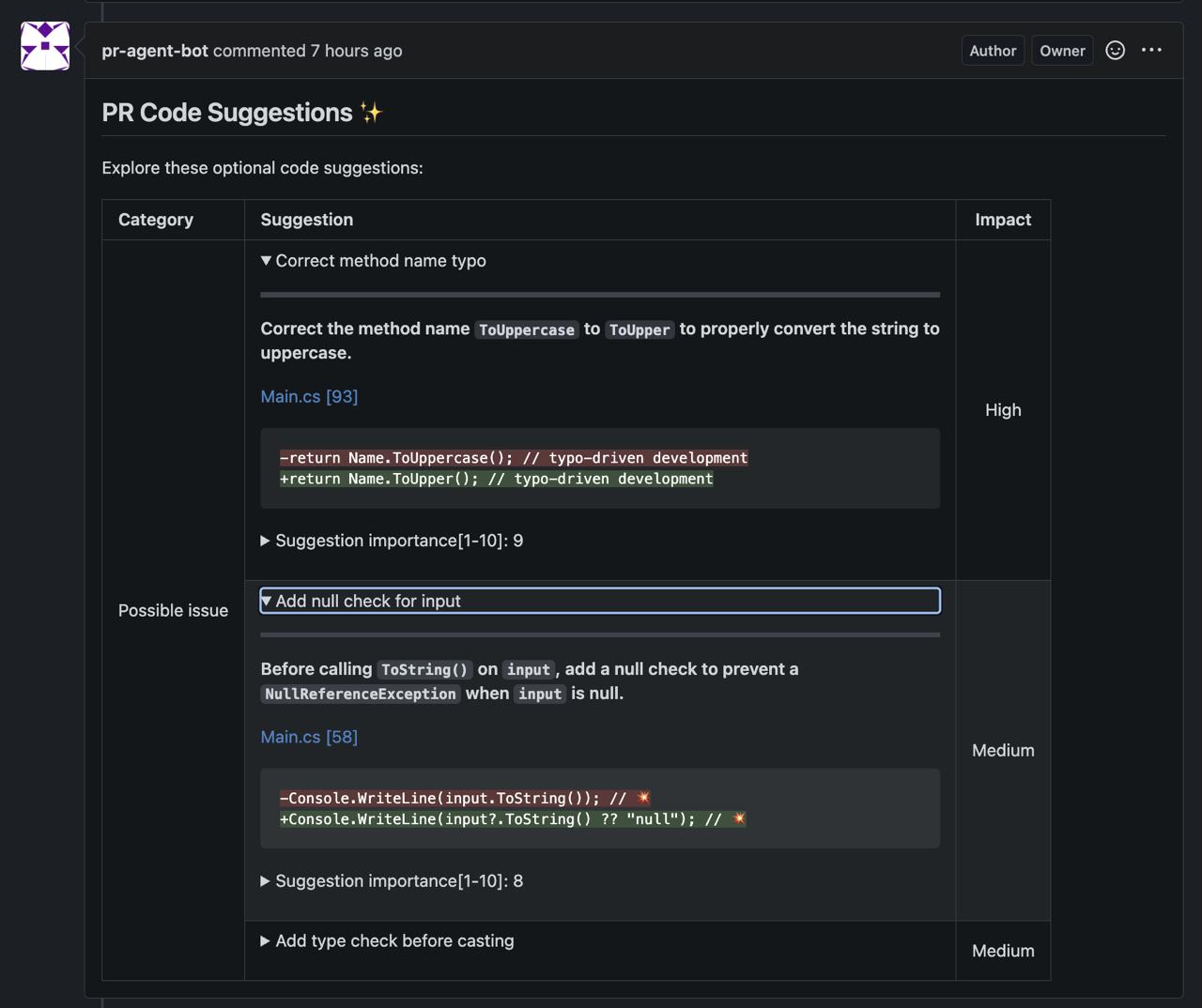 Мы тут недавно в компании разбирались, как мы используем ИИ и где ещё можно его интегрировать. В процессе разговор зашёл о код-ревью. 2
